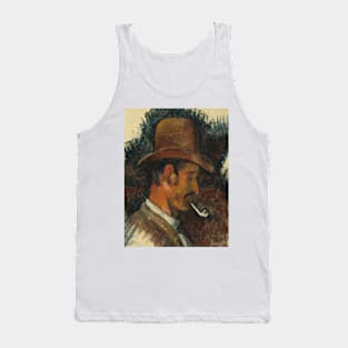 Man with Pipe by Paul Cezanne Tank Top